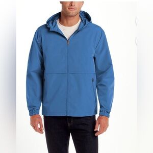 Weatherproof Mens Rain Jacket New Blue Relaxed Fit Lightweight Size Small